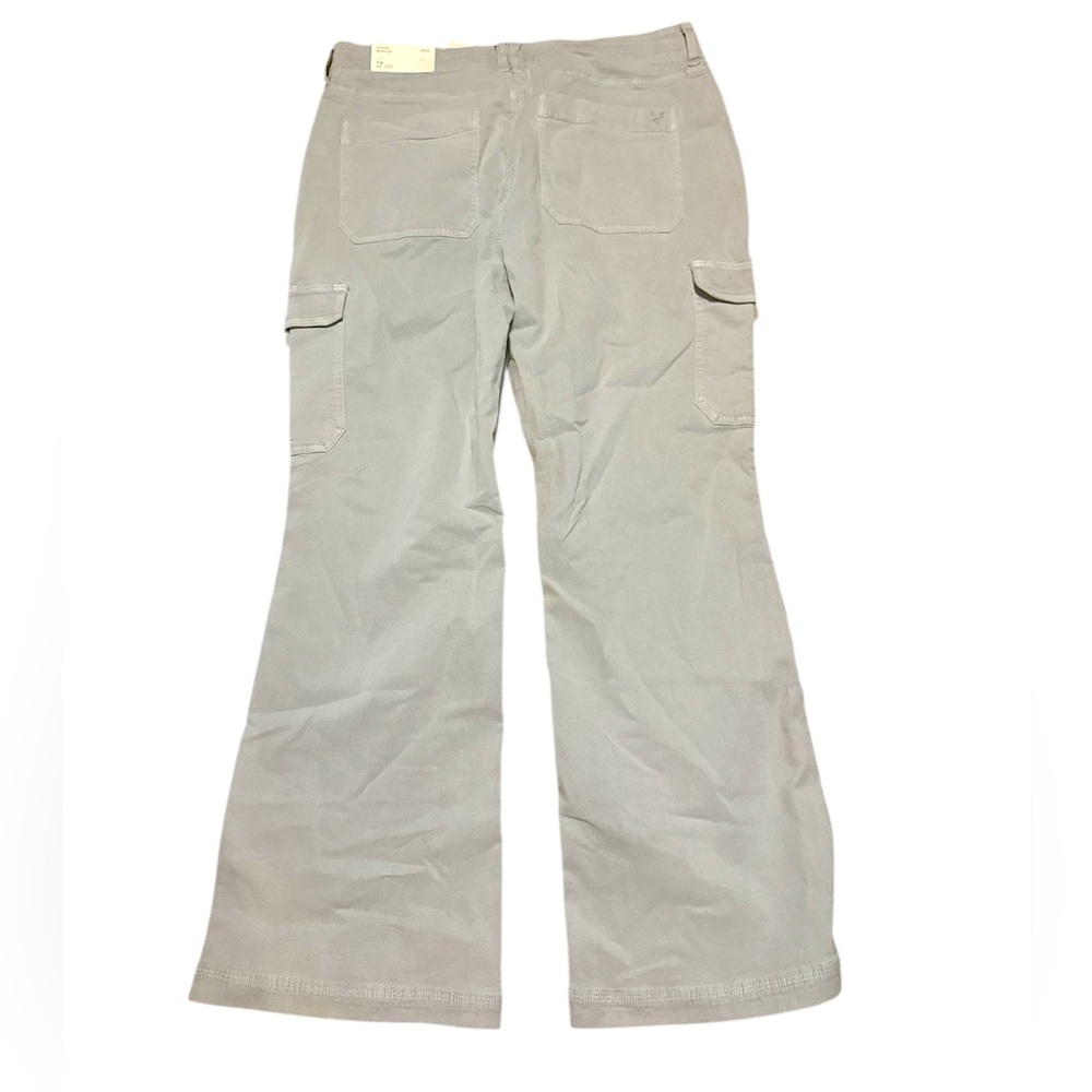 American Eagle Outfitters Gray Wide Leg Pants classic boot cut  size 14 - Picture 3 of 7